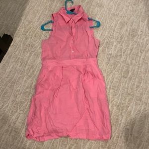 Theory Pink button shirt dress size 8